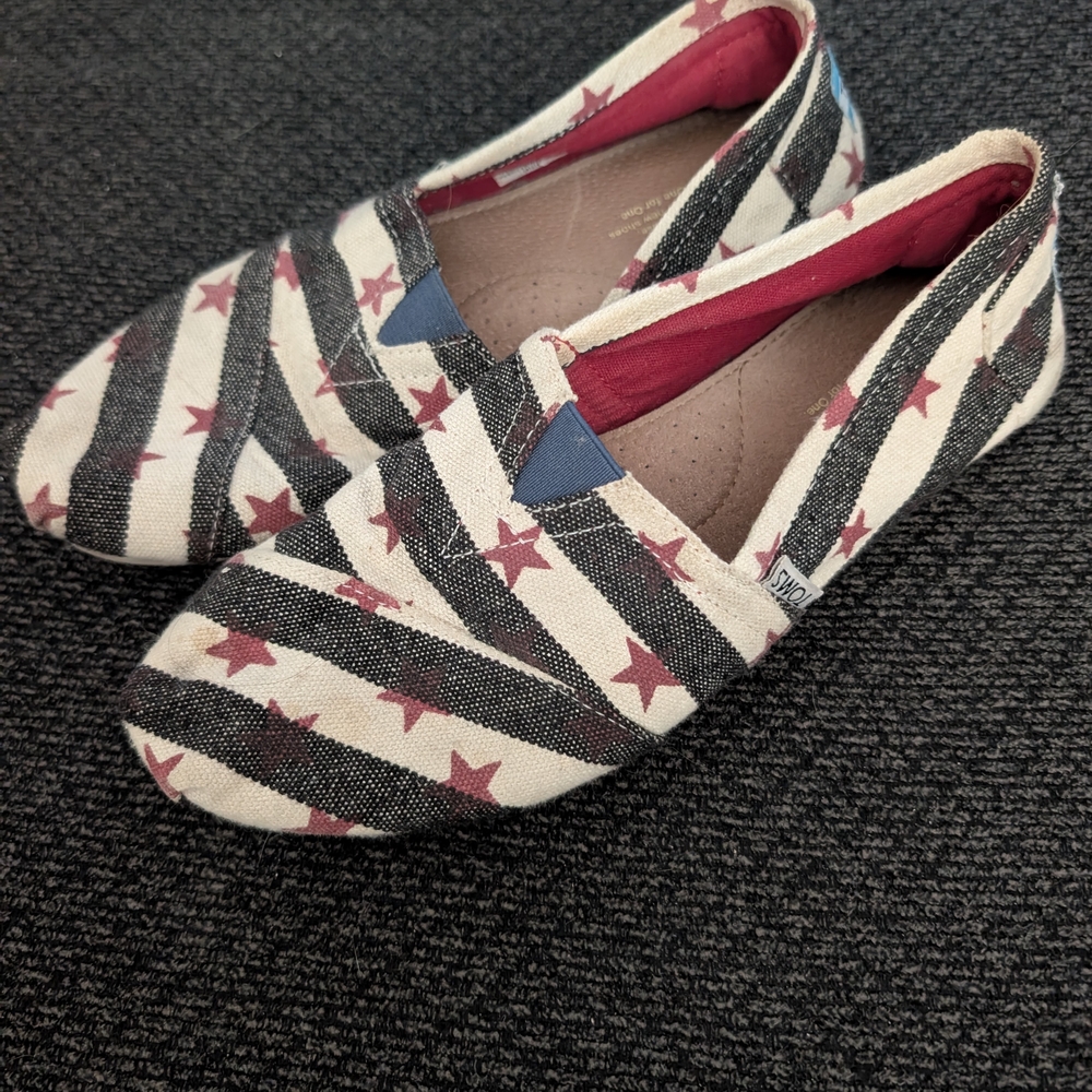 Fourth Of July! Striped and Starred Slip-On Shoes